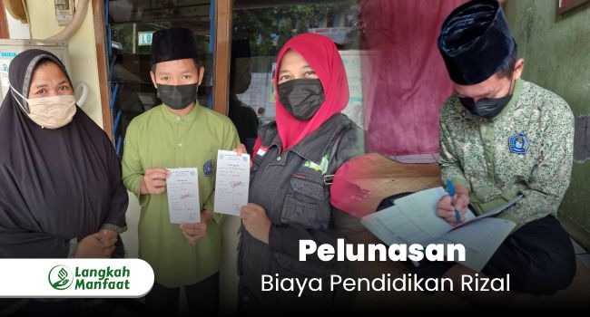 Penyaluran Donasi Pendidikan Rijal Tahap 1